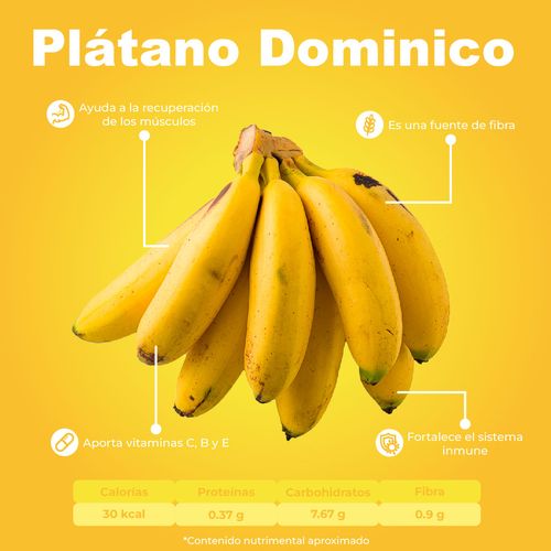 Plátano Dominico por Kg