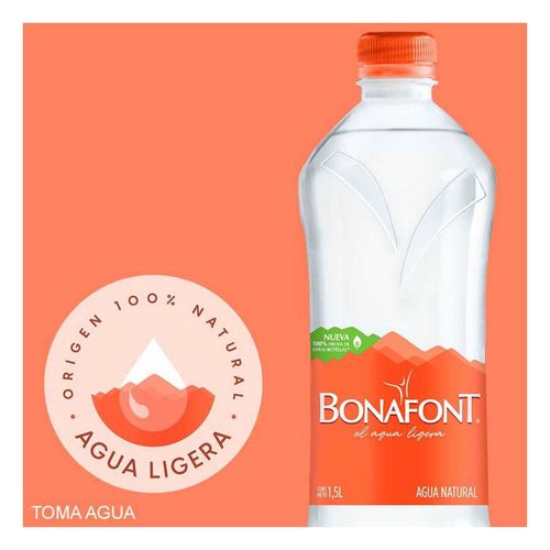 Agua Natural Bonafont 1.5L