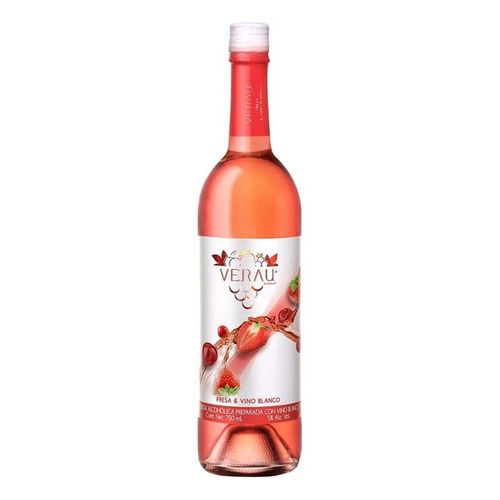 Cooler Verau con Vino Blanco y Fresa 750ml