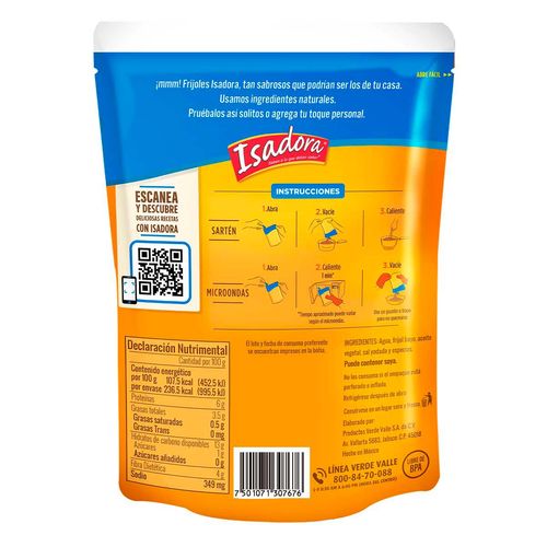 Frijoles Refritos Isadora Bayos 220g