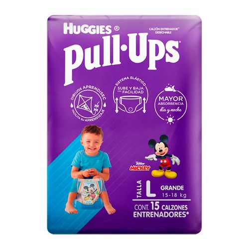 Calzones Entrenadores Huggies Pull Ups Talla Grande para Niños 15 Calzones