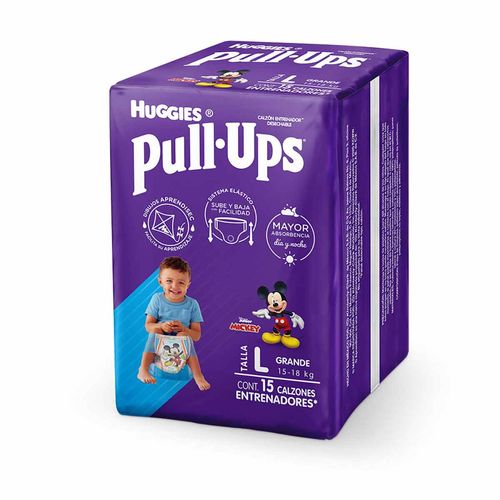 Calzones Entrenadores Huggies Pull Ups Talla Grande para Niños 15 Calzones