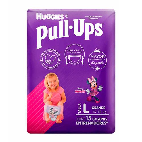 Calzones Entrenadores Huggies Pull Ups Talla Grande para Niñas 15 Calzones