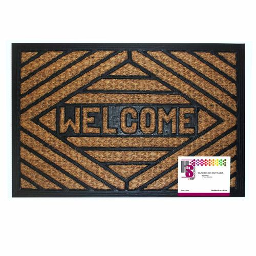 Tapete de Entrada H&S Accents de Fibra de Coco y Hule