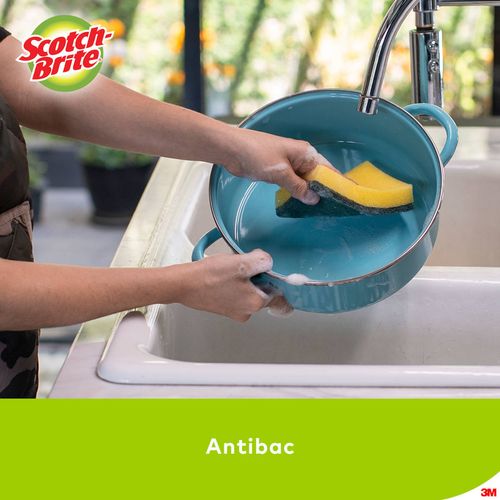 Fibra Esponja 3M Scotch Brite Grande Aroma Limón