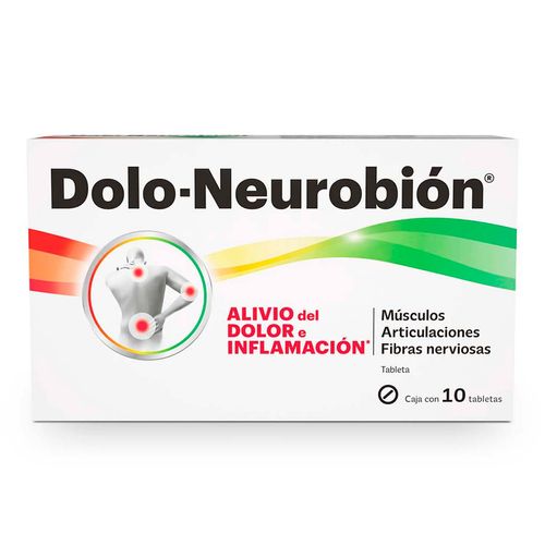 Tabletas Dolo-Neurobión 10 Unidades