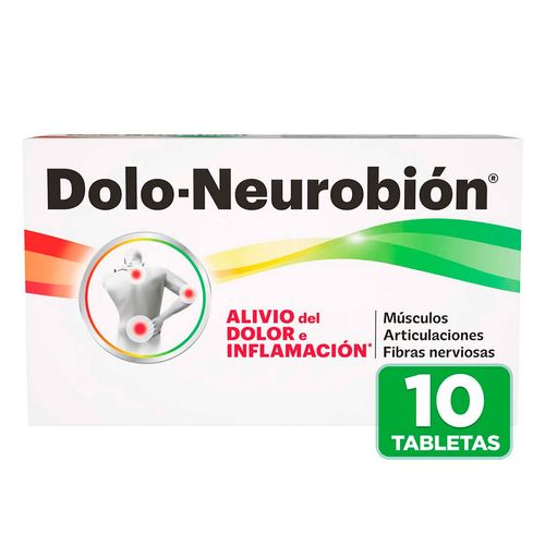 Tabletas Dolo-Neurobión 10 Unidades