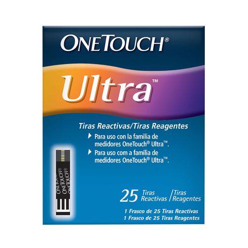Tiras Reactivas One Touch Ultra 25 Tiras