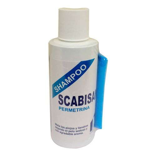 Shampoo para Piojos Scabisan con 110ml + Peine