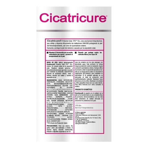 Crema Facial Cicatricure Protector Solar 125ml