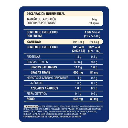 Mayonesa Heinz Original Pouch 750g
