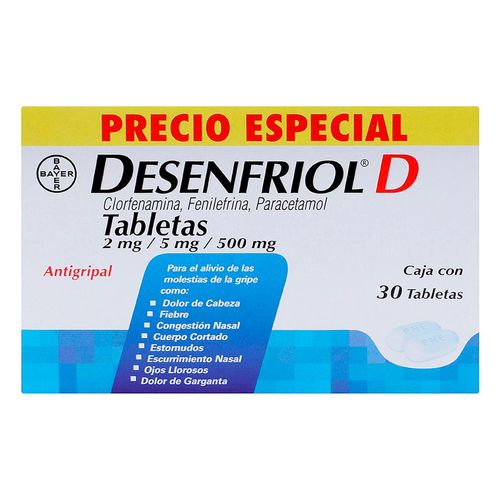 Desenfriol D 30 Tab 25 Grati