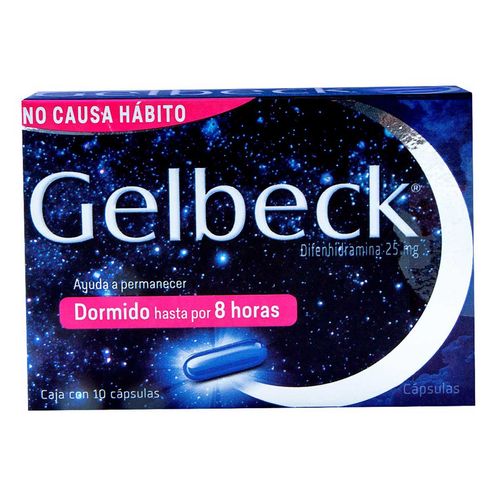 Cápsulas Gelbeck para Dormir Caja con 10 Cápsulas