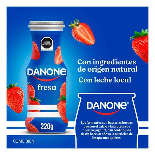Yoghurt Danone Bebible Con Fresa 6x220g