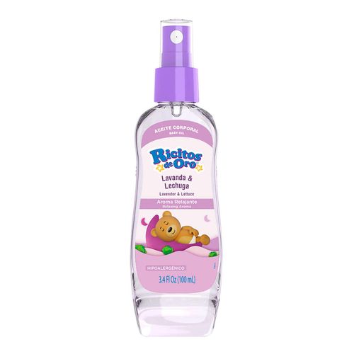Aceite Corporal Ricitos de Oro aroma Lavanda y Lechuga 100ml