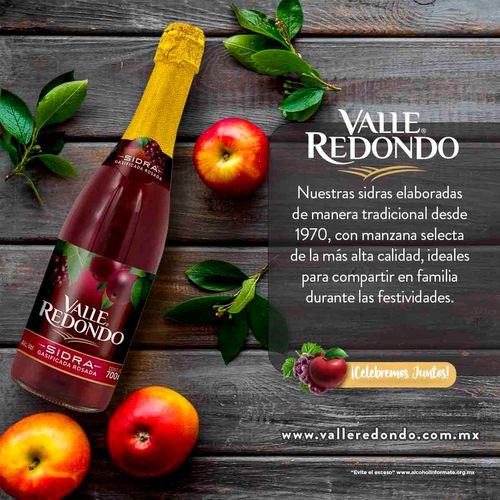 Sidra Rosada Valle Redondo 700ml