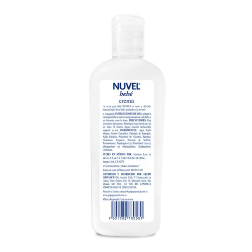 Crema Corporal para Bebé Nuvel 250ml