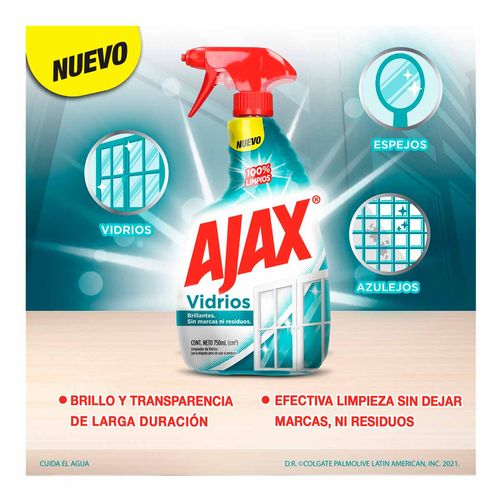 Limpiador de Vidrios Ajax 750ml