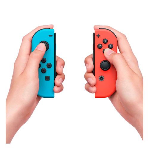 Control Inalámbrico Nintendo Switch Joy-Con Neón Rojo con Azul