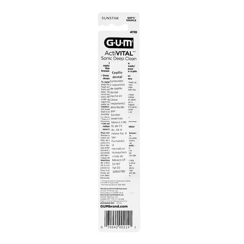 Repuesto Cepillo de Dientes Sónico GUM Deep Clean