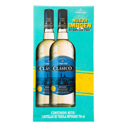 Tequila Campo Azul Dúo Reposado 700ml