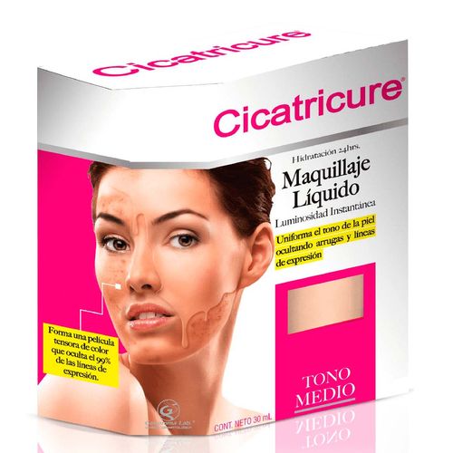 Maquillaje Líquido Cicatricure Medio 30ml