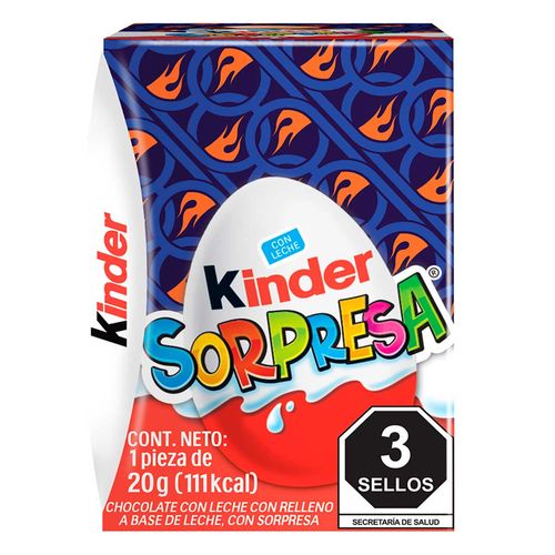 Chocolate Kinder Sorpresa Licencia 20g