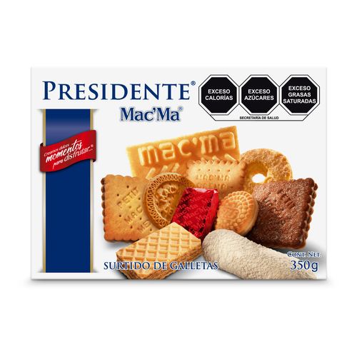 Galleta MacMa Presidente Finas Surtido 350g