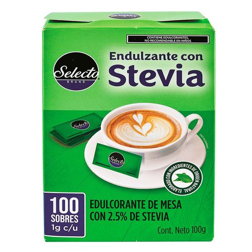Sustituto de Azúcar Selecto Brand Stevia 100g