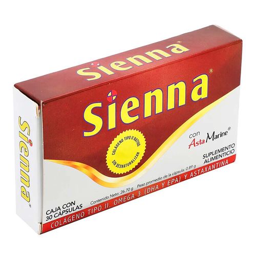 Sienna Colágeno Tipo 2 Caja con 30 Cápsulas
