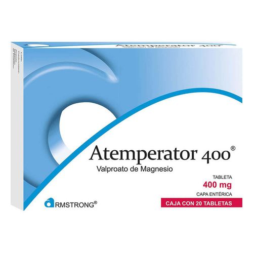 Tabletas Atemperator de 400mg con 20 Tabletas