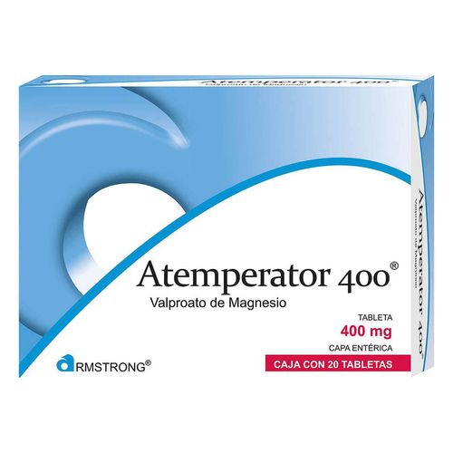 Tabletas Atemperator de 400mg con 20 Tabletas