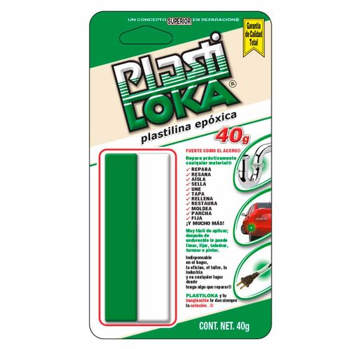 Masilla Plastiloka 40Gr Epox Vde Bco Fue