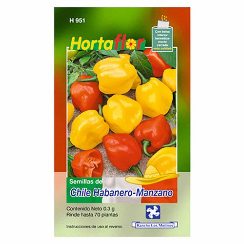 Semilla Hortaflor H951 Chile Habanero