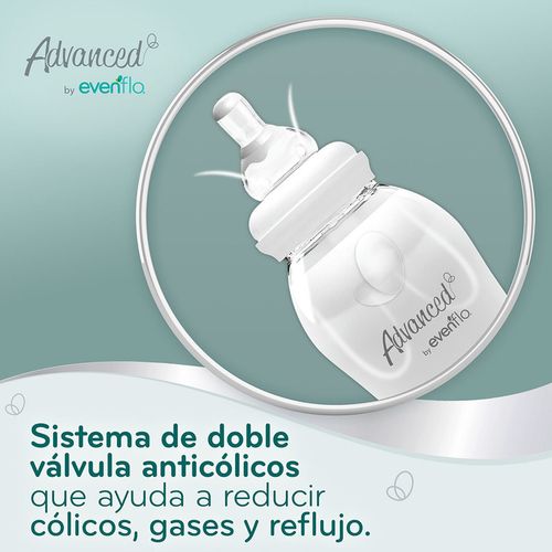 Mamila Advanced by Evenflo Light Cuello Estándar Flujo Rápido 2 pack