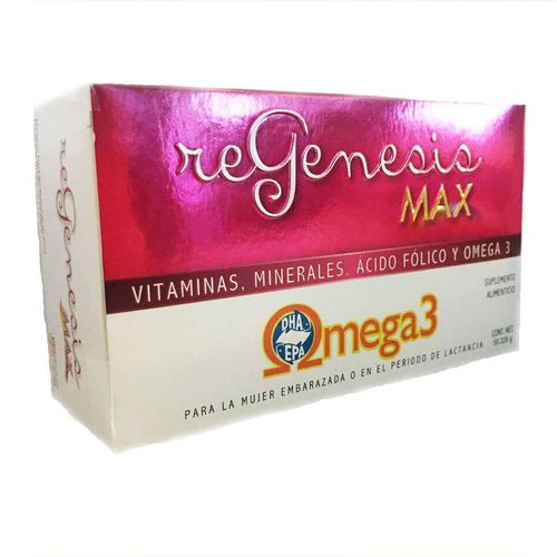 Cápsulas ReGenesis Max Omega 3 Caja con 30 Cápsulas