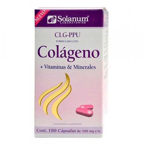 Cápsulas Solanum Colágeno PPU Caja con 180 Cápsulas