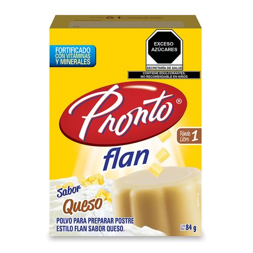 Flan Pronto sabor Queso 84g
