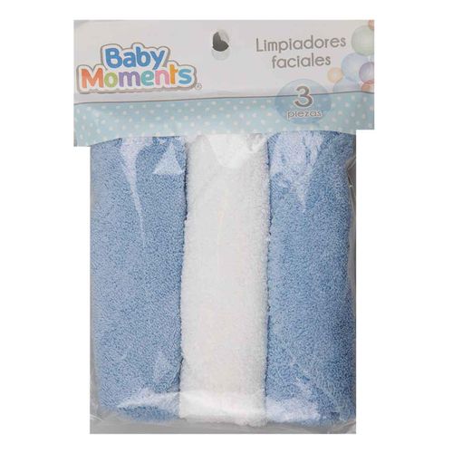 Toallas Faciales Baby Moments 3 Piezas