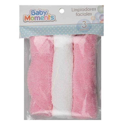 Toallas Faciales Baby Moments 3 Piezas