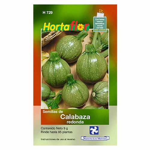 Semilla Hortaflor H729 Calabaza Redonda.