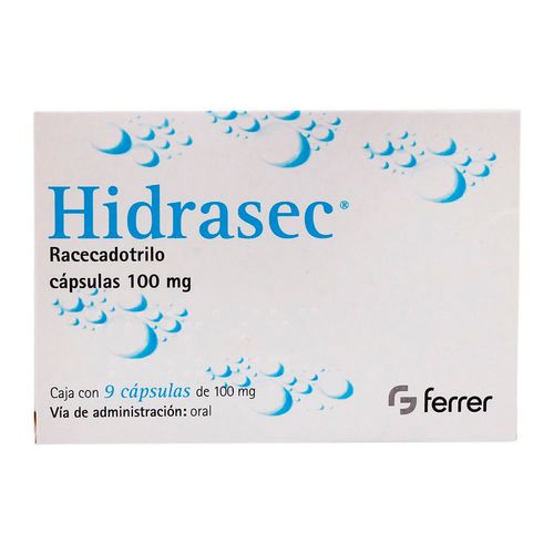 Cápsulas Hidrasec 100mg Caja con 9 Cápsulas