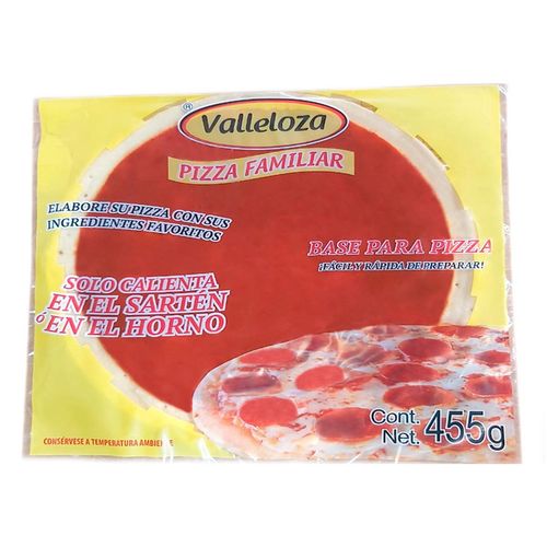 Base para Pizza Valleloza Familiar 455g