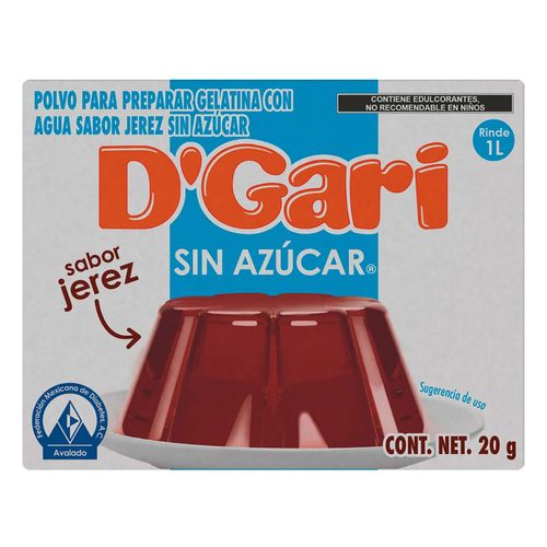 Gelatina D´Gari Sin Azúcar Jerez 20g
