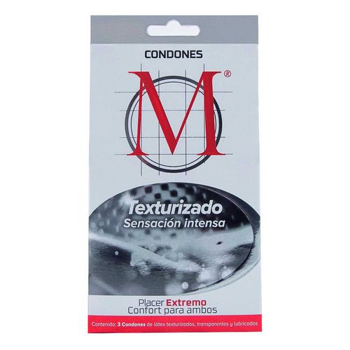 Condones de Látex M Force Texturizado 3 Condones