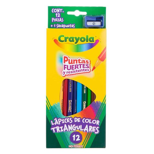 Lápices de Color Triangulares 12 piezas Crayola
