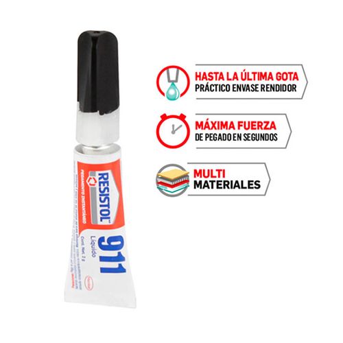 Pegamento Resistol 2Gr 911 Liquido