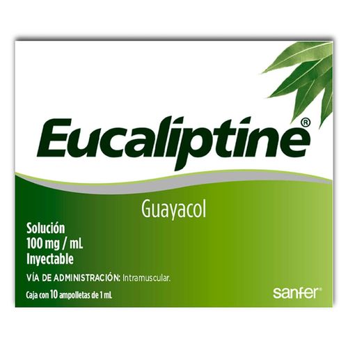 Solución Inyectable Eucaliptine Caja con 10 Ampolletas de 1ml