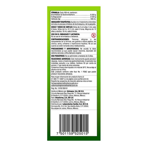 Jarabe Eucaliptine Caja con Frasco con 140ml y Vaso Dosificador