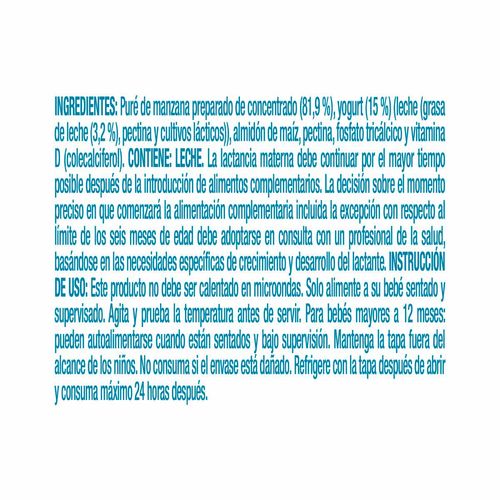Papilla con Yogurt Gerber Junior Etapa 4 Manzana Pouch 110g